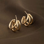 Triple Circle Hoop Earrings