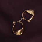 Wobbly Circle Hoop Earrings