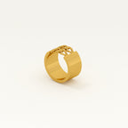 Chunky Gold Chain Ring