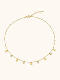 CZ Clover Charm Necklace – Demi-Fine Gold