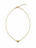 Polished Bean Slider Necklace – Demi-Fine Gold