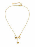 Puffed Heart Y-Necklace – Demi-Fine Gold